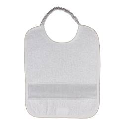 Bavoir à broder 6 mois élastique Blanc