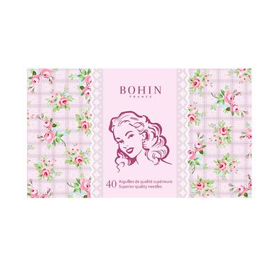 Carnet de 40 Aiguilles rose Marlène - 185 ans BOHIN