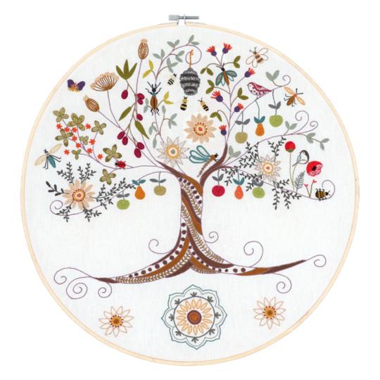 Mon Arbre de Vie d'Été - Kit avec Cercle - Un chat dans l'aiguille
