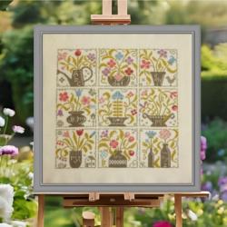 Festival de Fleurs - Fiche point de croix - Jardin Privé