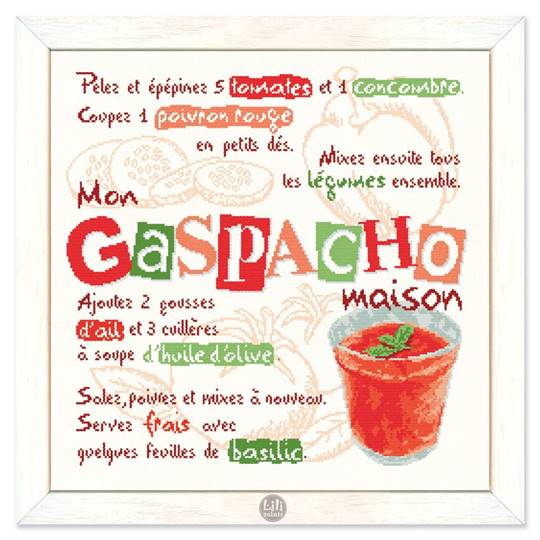 Le Gaspacho - Fiche point de croix G048 - Lilipoints