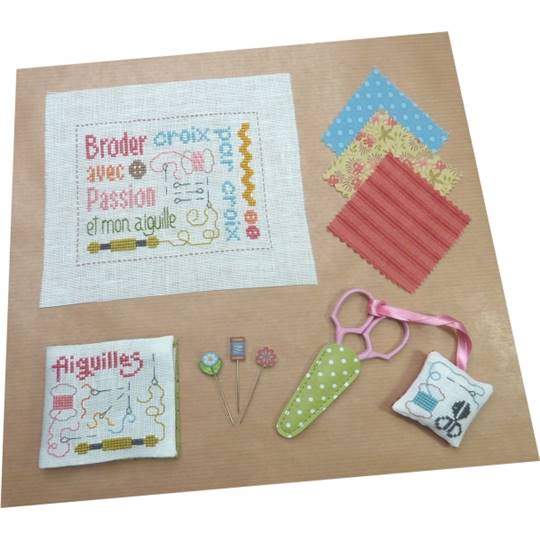 Accessoires Broderie - Fiche point de croix - Jardin Privé