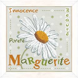 Marguerite - Fiche Broderie point de croix J004 - Lilipoints