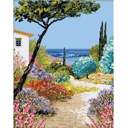 Le Chemin qui mène à la Mer - Kit point de croix - Luc Créations