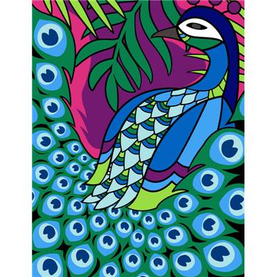 Paon Color - canevas pénélope - Margot de Paris