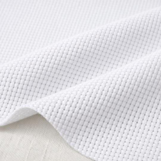 Toile Aïda 5.5 pts coloris blanc laize 150 cm