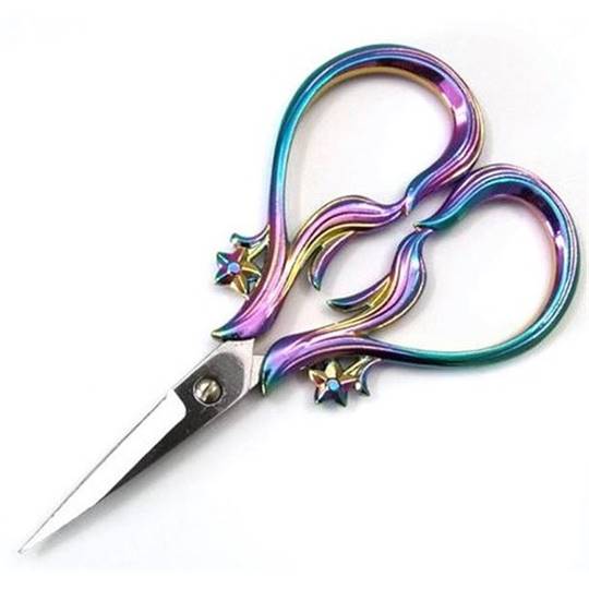 Ciseaux à broder fantaisie 10 cm multicolores