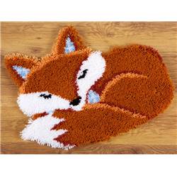 Renard dormant - Kit Tapis Point Noué - Vervaco
