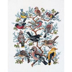 Arbre aux oiseaux – Kit point de croix Eva Rosenstand