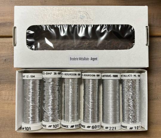 Pack broderie Métallisés Argent - Au Ver à Soie