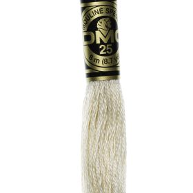 Fil à broder mouliné DMC coloris 712 Crème