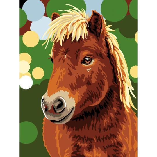 Poney - Kit Canevas pour enfant - Luc Créations