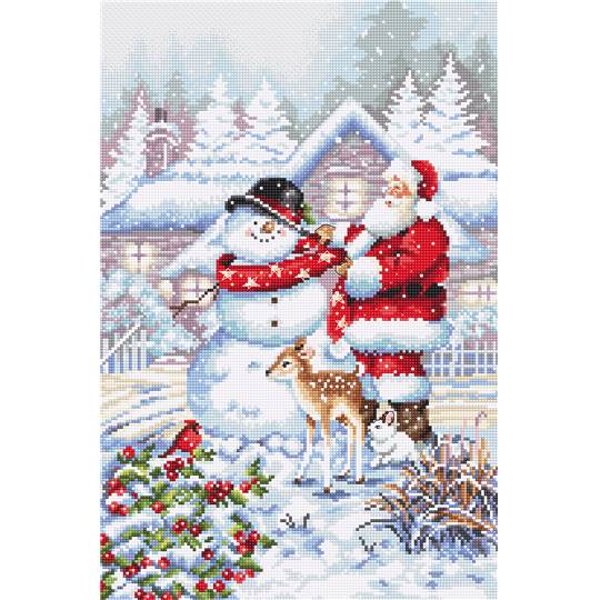 Père Noël et Bonhomme de Neige - Kit LETISTITCH