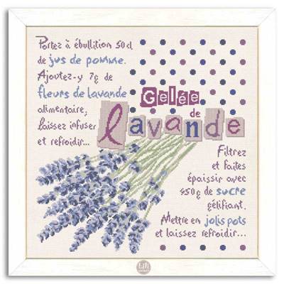 La Gelée de lavande - Fiche point de croix G016 - Lilipoints