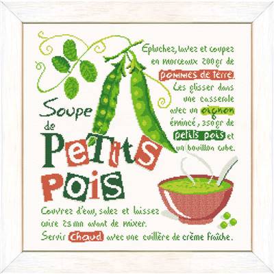 La Soupe de Petits Pois - Fiche Point de Croix G037 - Lilipoints