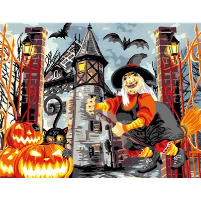 Halloween - canevas pénélope - Luc Créations