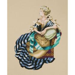 Portrait of Lady M  - Fiche point de croix - Mirabilia