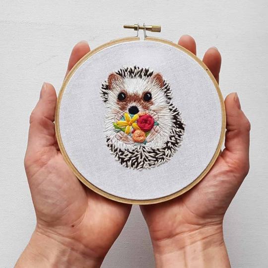 Hérisson - Kit broderie traditionnelle