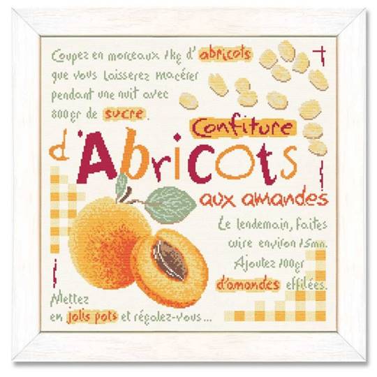 Confiture d'Abricots - Fiche point de croix - Lilipoints