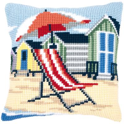 A La Plage - Kit Coussin Gros trous - Vervaco