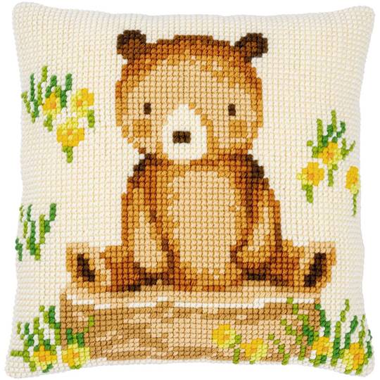 Animaux de la Forêt - kit Coussin gros trous - Vervaco