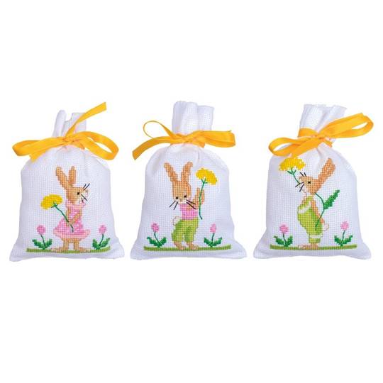 Kit Sachet Lapins de Pâques lot de 3 - Vervaco