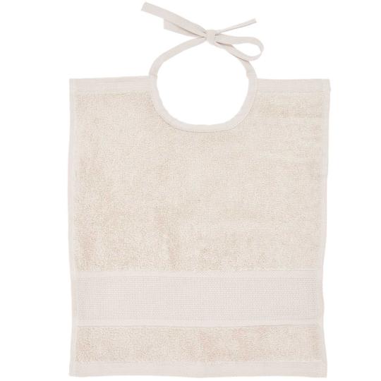 Bavoir à broder 30 cm x 34 cm • Beige clair - Rico Design