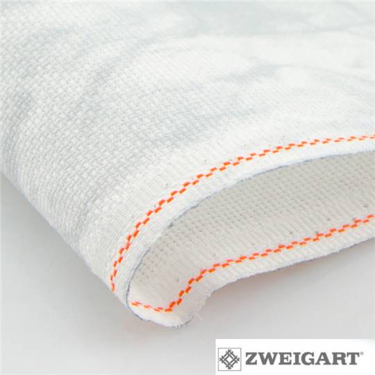 Toile Aïda 7 pts - Vintage Gris Clair -  25  x 110 cm 