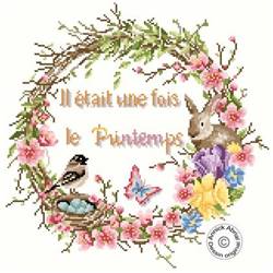 Il était une fois le Printemps - Fiche Point de Croix - Annick Abrial