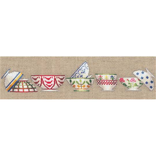 Collection de bols - Kit petit point - Le Bonheur des Dames