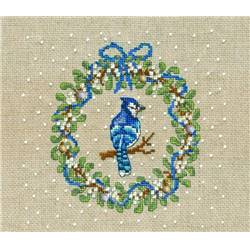 Couronne Janvier - Geai Bleu - kit Le Bonheur des Dames