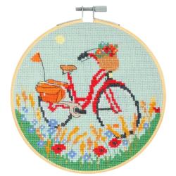 Bicyclette rouge – Kit Point de Croix DMC