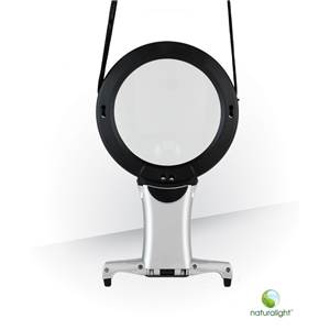 Loupe sautoir LED avec pied gris métal (DN91211) - Daylight