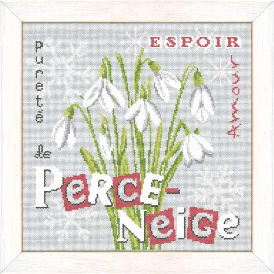 Perce-Neige - Fiche point de croix J023 - Lilipoints