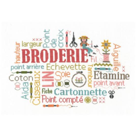 Broderie - Fiche point de croix - Jardin Privé