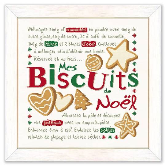 Mes Biscuits de Noël - Fiche point de croix (N044) - Lilipoints