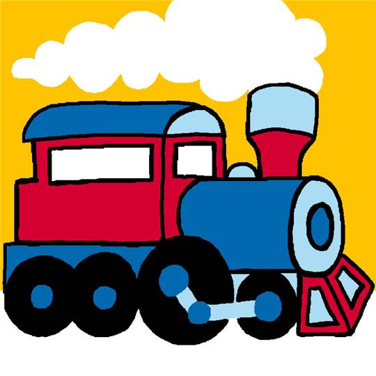 Train - Kit Canevas pour enfant - Luc Créations