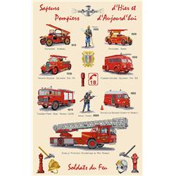 Sapeurs Pompiers - Kit point de croix - Luc Créations