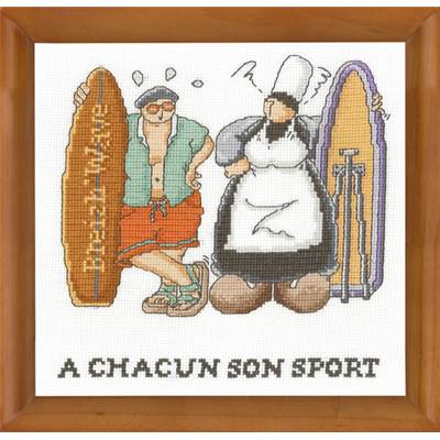 A chacun son Sport - Kit point de croix - Philomène