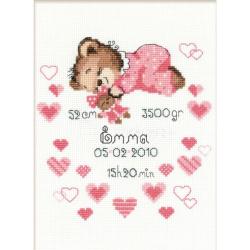 Naissance Fille - Kit point de croix - Riolis