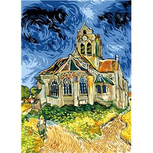 Eglise d'Auvers sur Oise (Van Gogh) - Canevas Pénélope - SEG de Paris