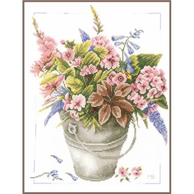Composition Florale - Kit point de croix - Lanarte