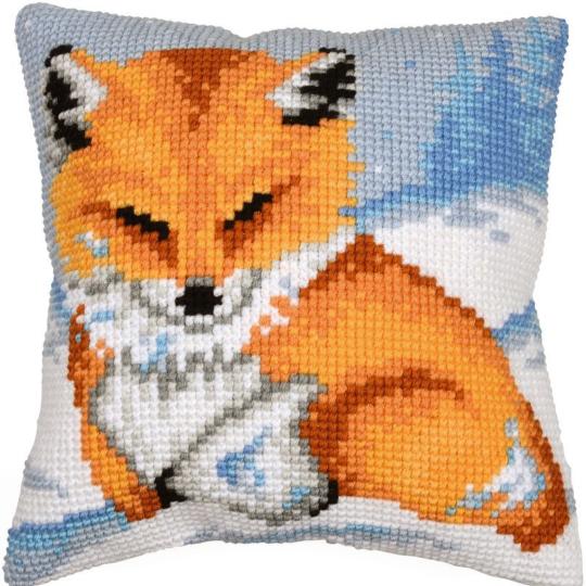 Kit coussin au point de croix Petit Renard – Vervaco