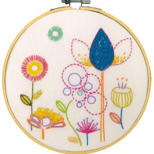Fleurs Stylisées • broderie traditionnelle - Vervaco