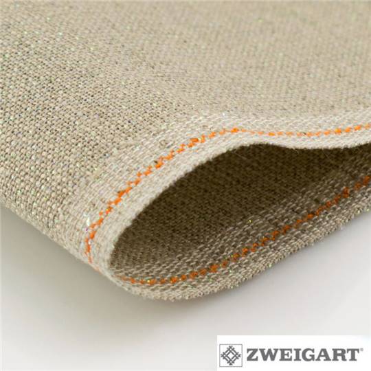 Toile lin 12,6 fils Belfast Zweigart - Naturel Irisé (11) 