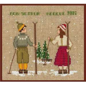 Deux skieurs (kit) - Le Bonheur des Dames