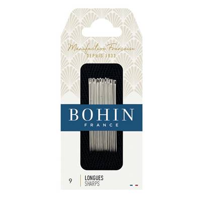 Aiguilles à coudre longues n°9 Bohin