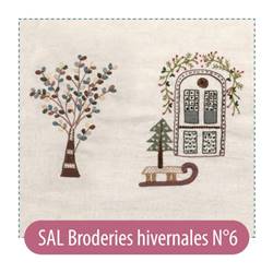 Broderies Hivernales n°6  - Kit SAL Un chat dans l'aiguille