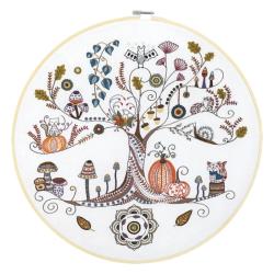 Mon Arbre de Vie d'Automne - Kit avec Cercle - Un chat dans l'aiguille