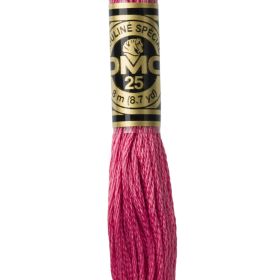 Fil à broder mouliné DMC coloris 3731 Poivre Rose